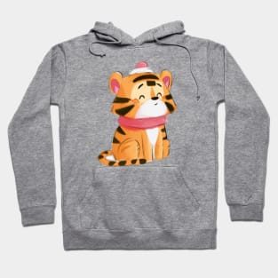 Cute Tiger Drawing Hoodie